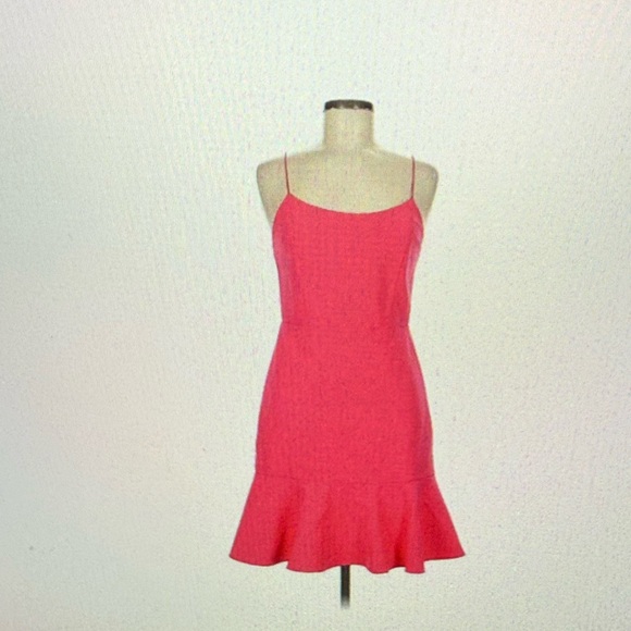 NWOT Alice & Olivia Andalasia Peplum Pink Dress - Picture 1 of 10